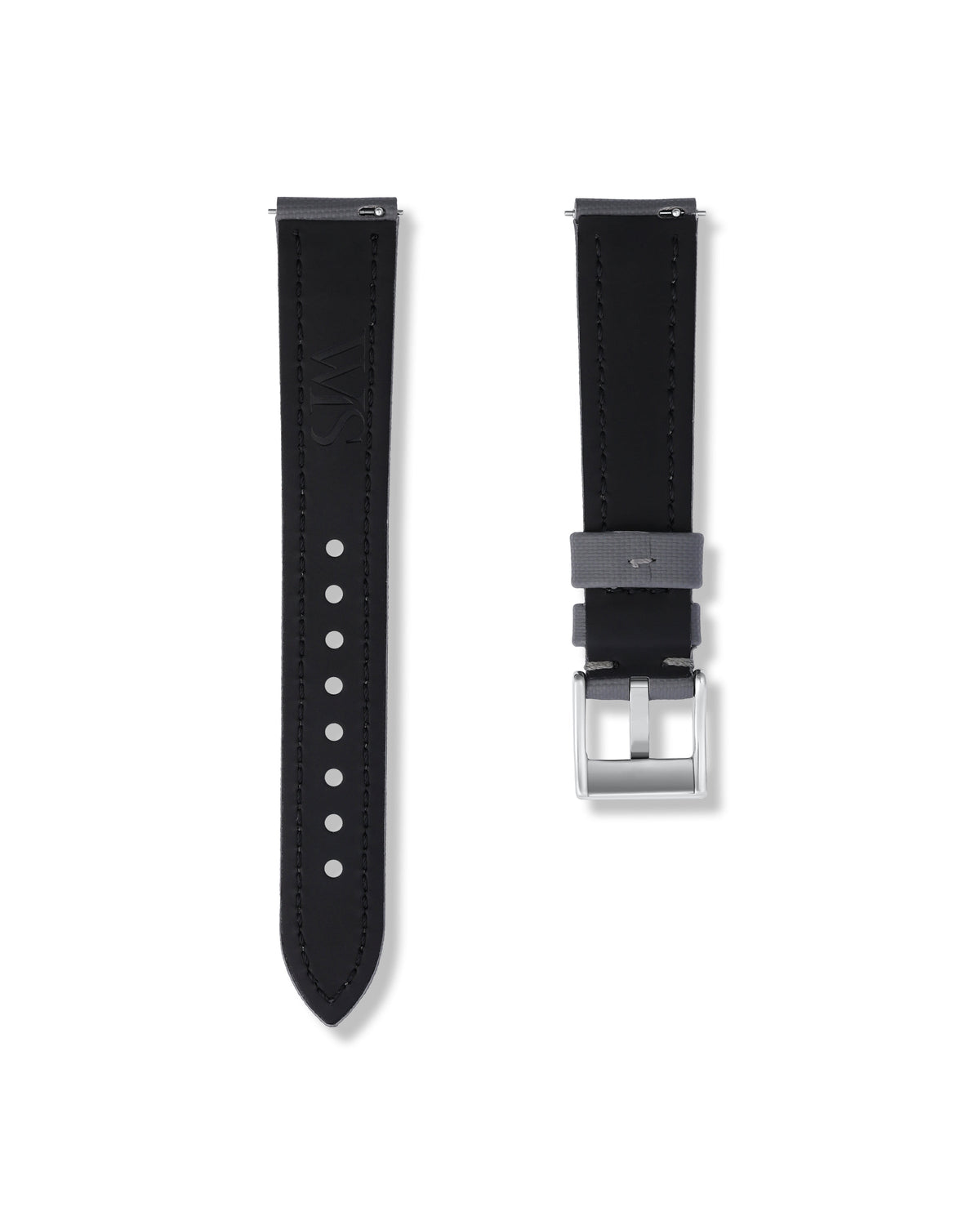 Slate Grey Sailcloth Strap 18mm
