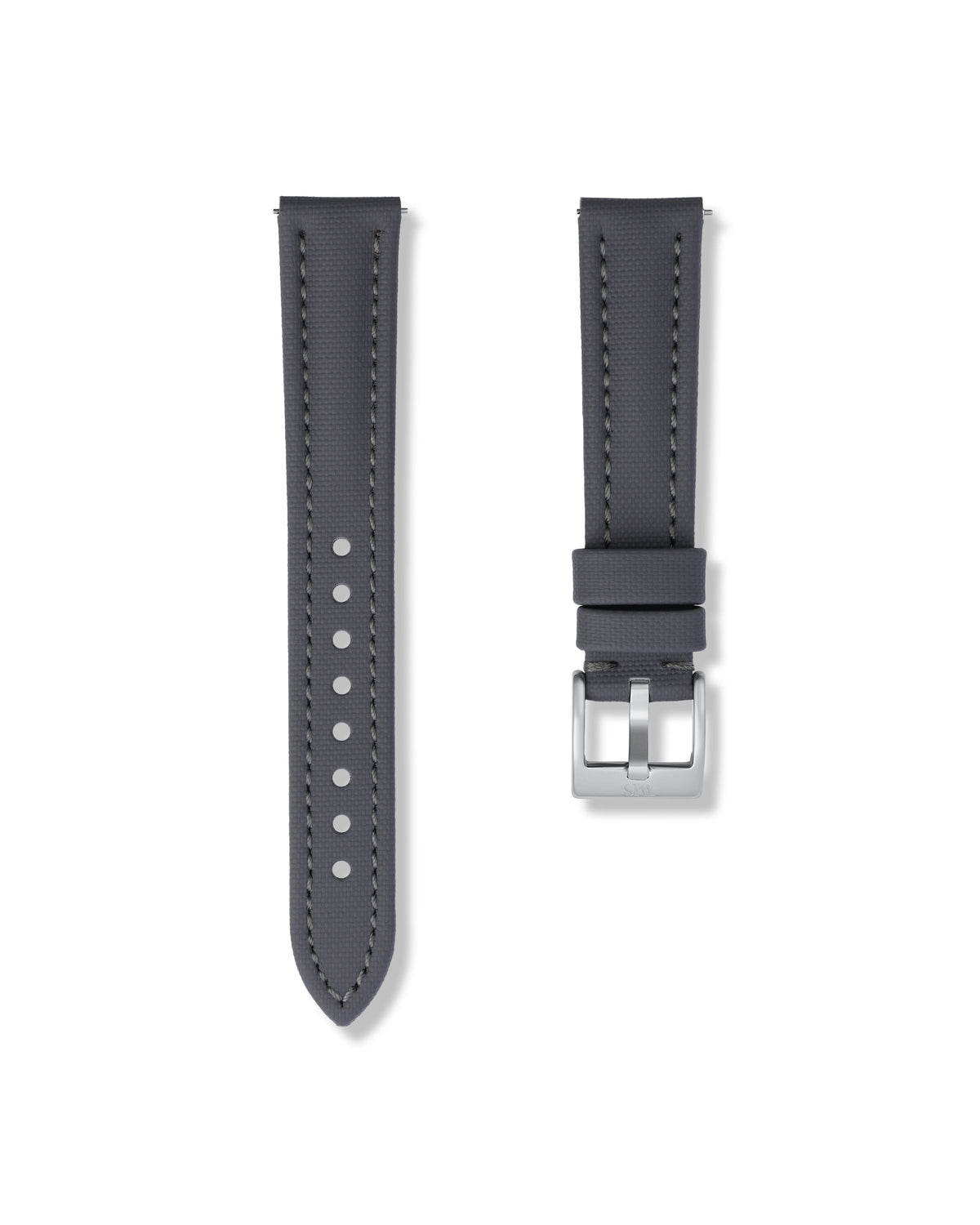 Slate Grey Sailcloth Strap 19mm