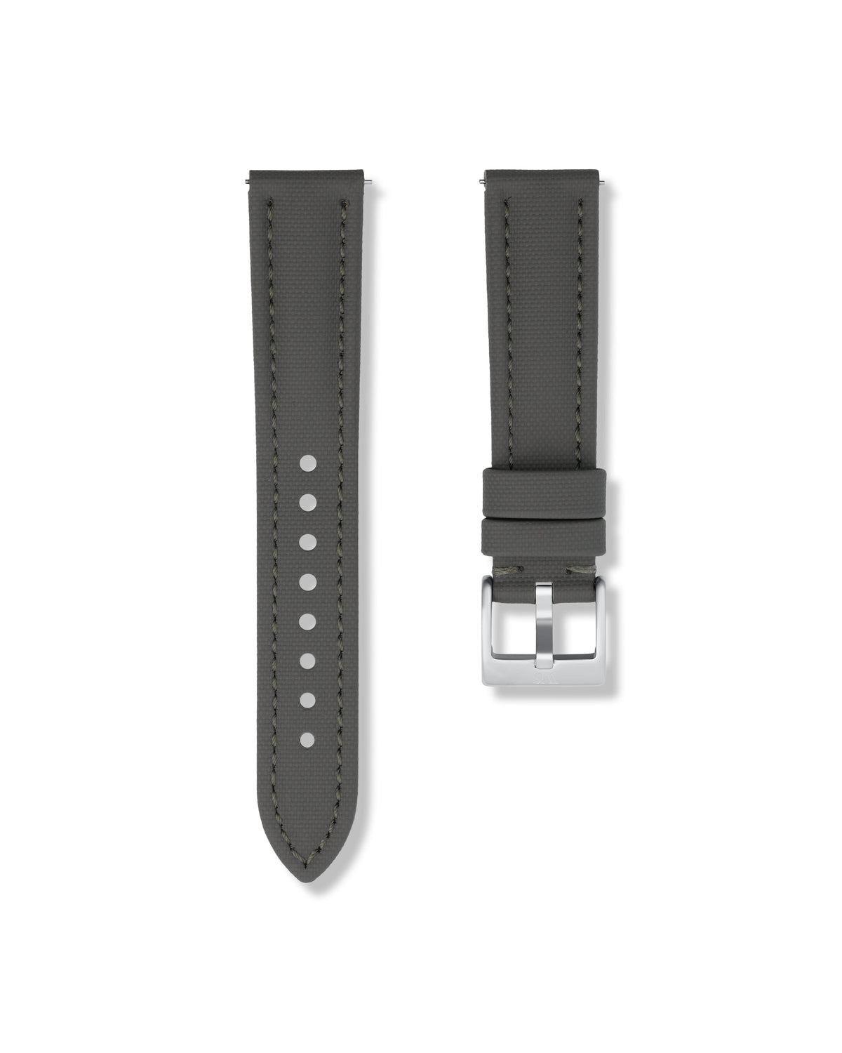Slate Grey Sailcloth Strap 21mm