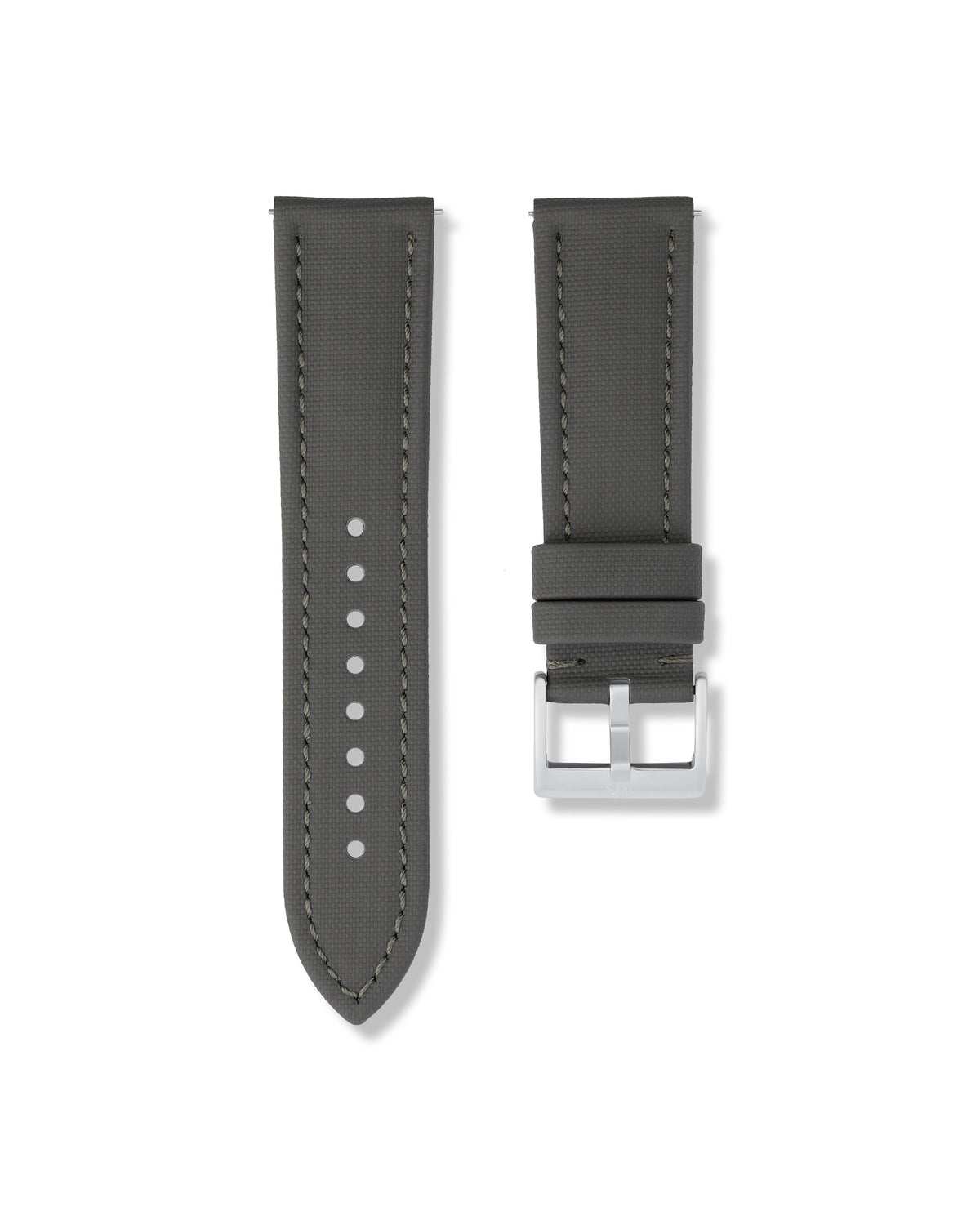 Slate Grey Sailcloth Strap 24mm