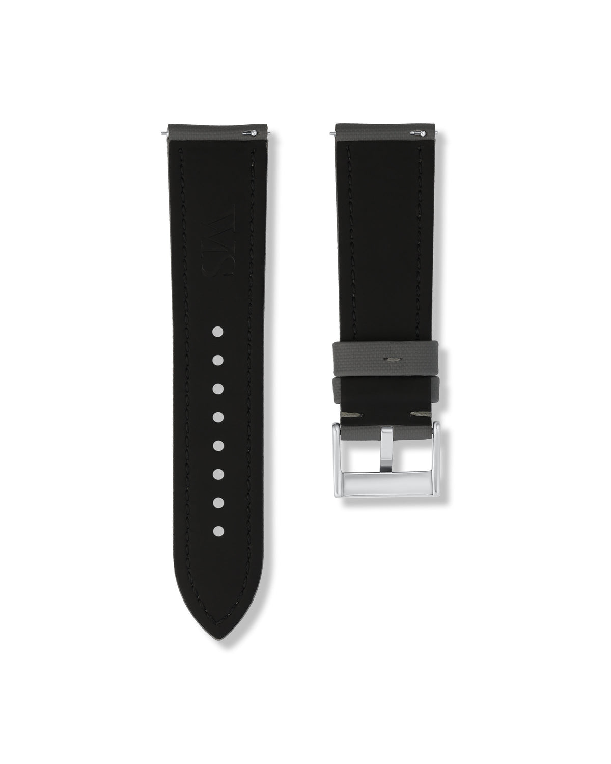 Slate Grey Sailcloth Strap 24mm