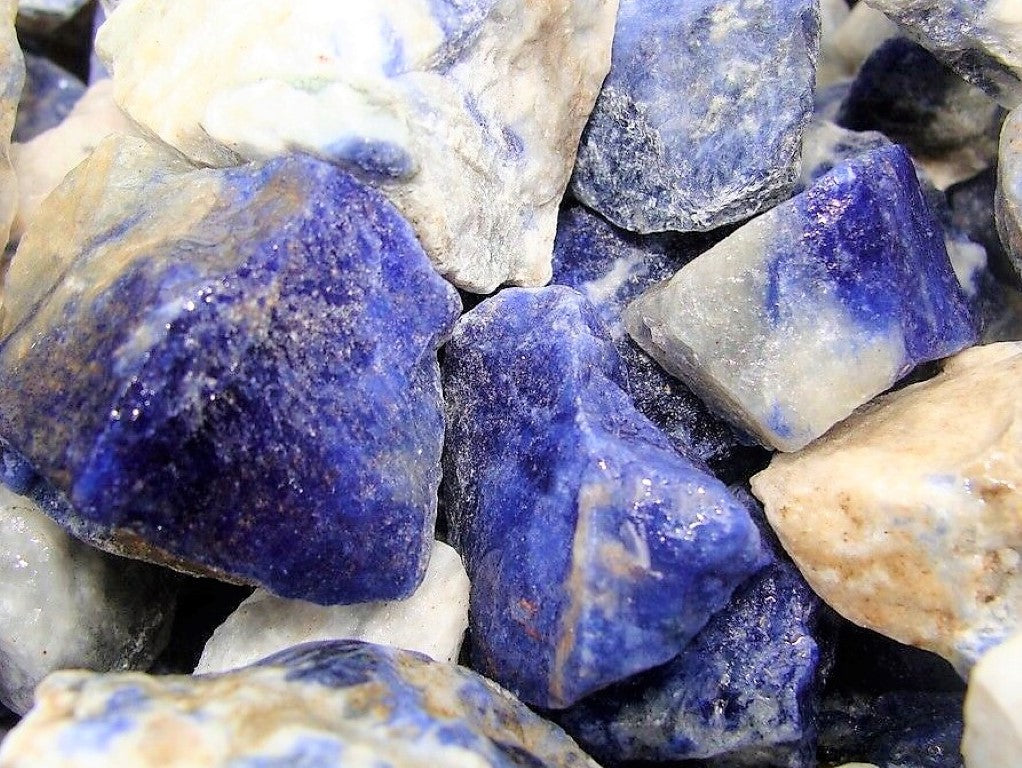 Sodalite Rough Facet Blue Canada Natural 1000 Carats Bulk Lot
