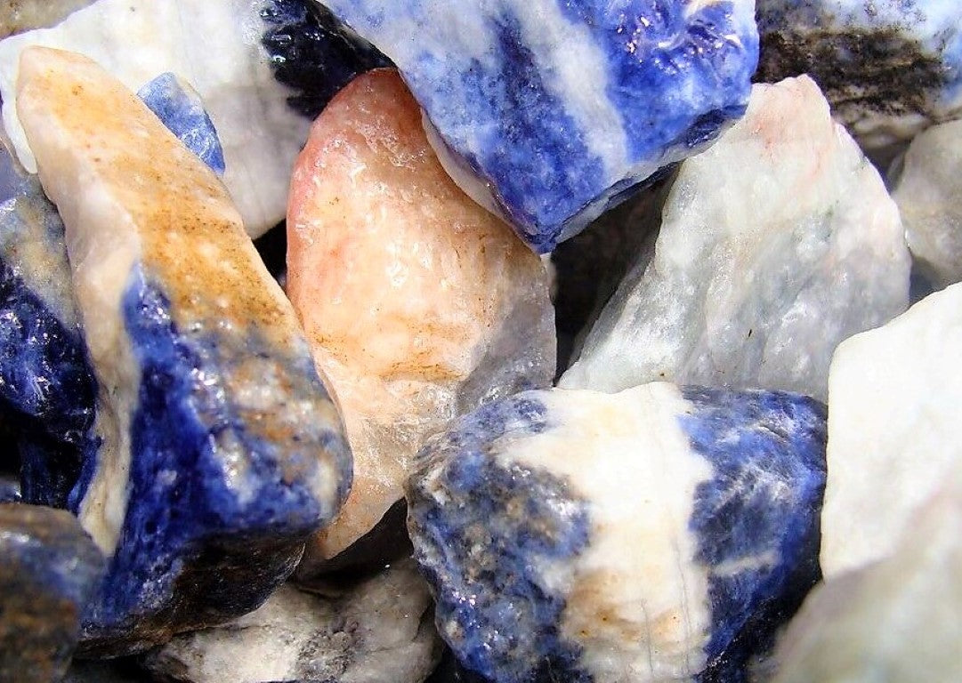 Sodalite Rough Facet Blue Canada Natural 500 Carats Bulk Lot