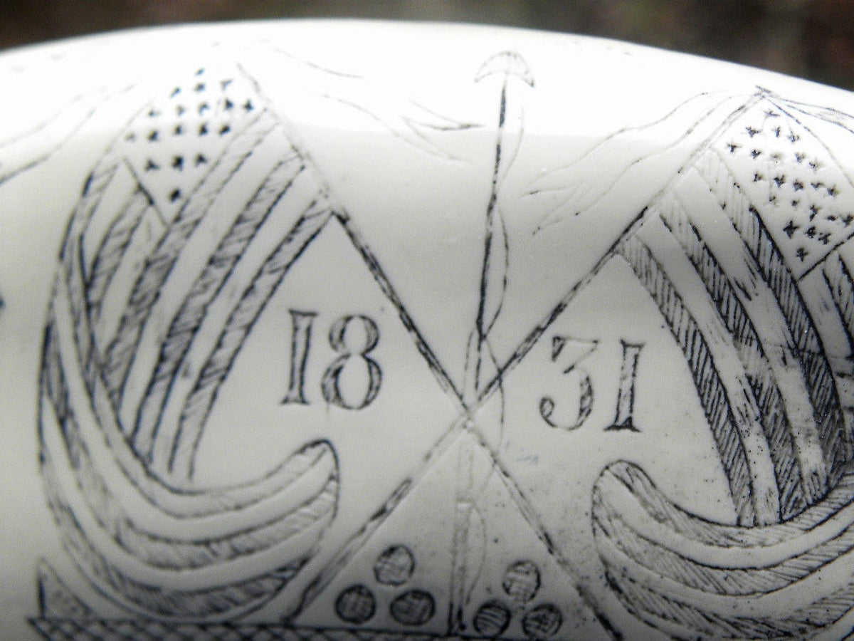 Sperm Whale Tooth Replica Scrimshaw 7 Inches Long The Comet Resin Model