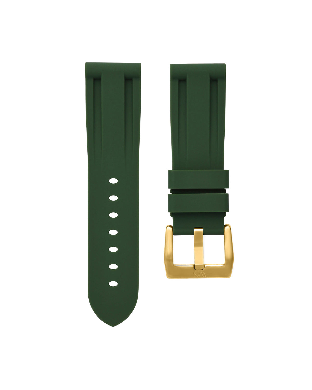 Forest Green Rubber Strap 24mm