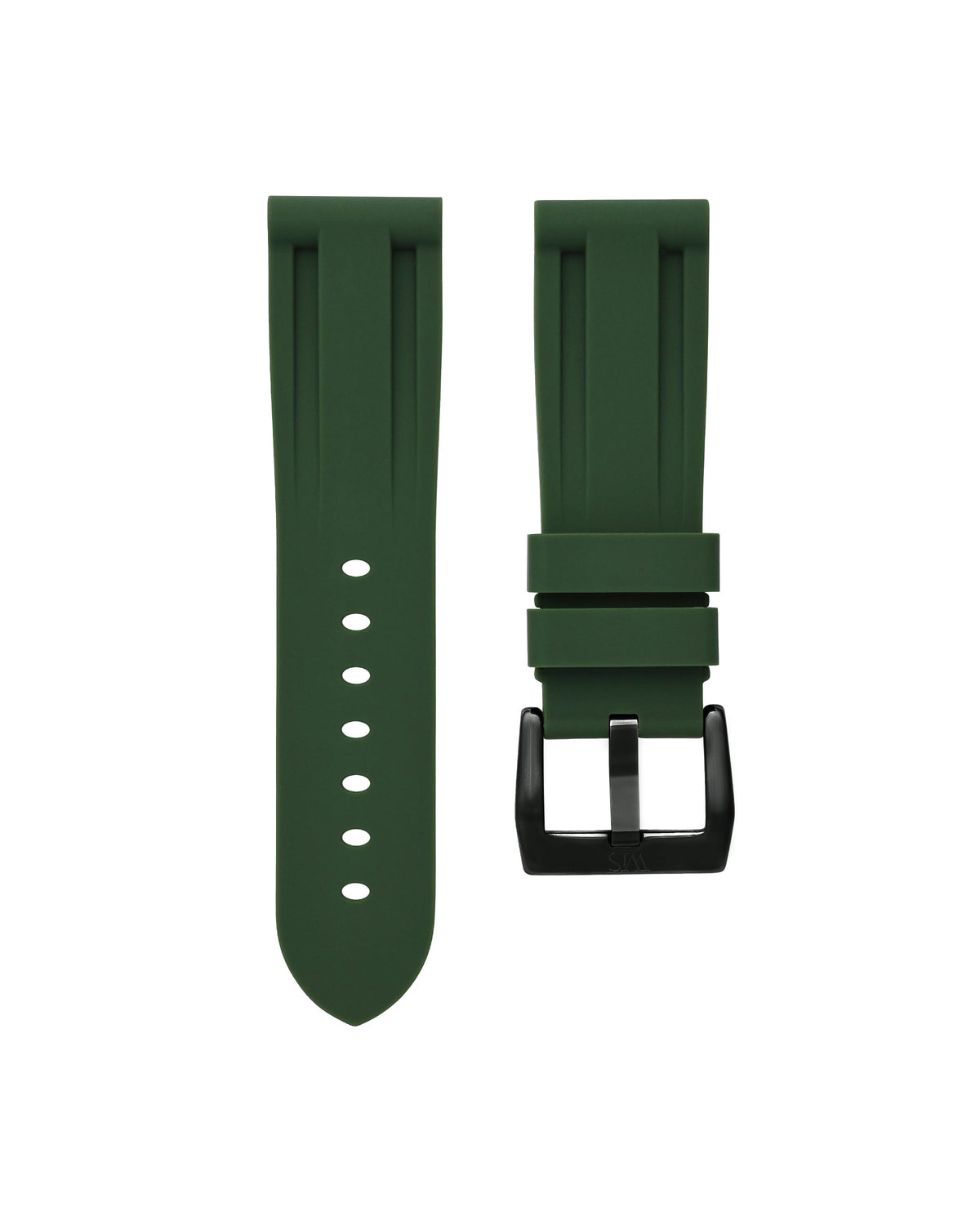 Forest Green Rubber Strap 24mm