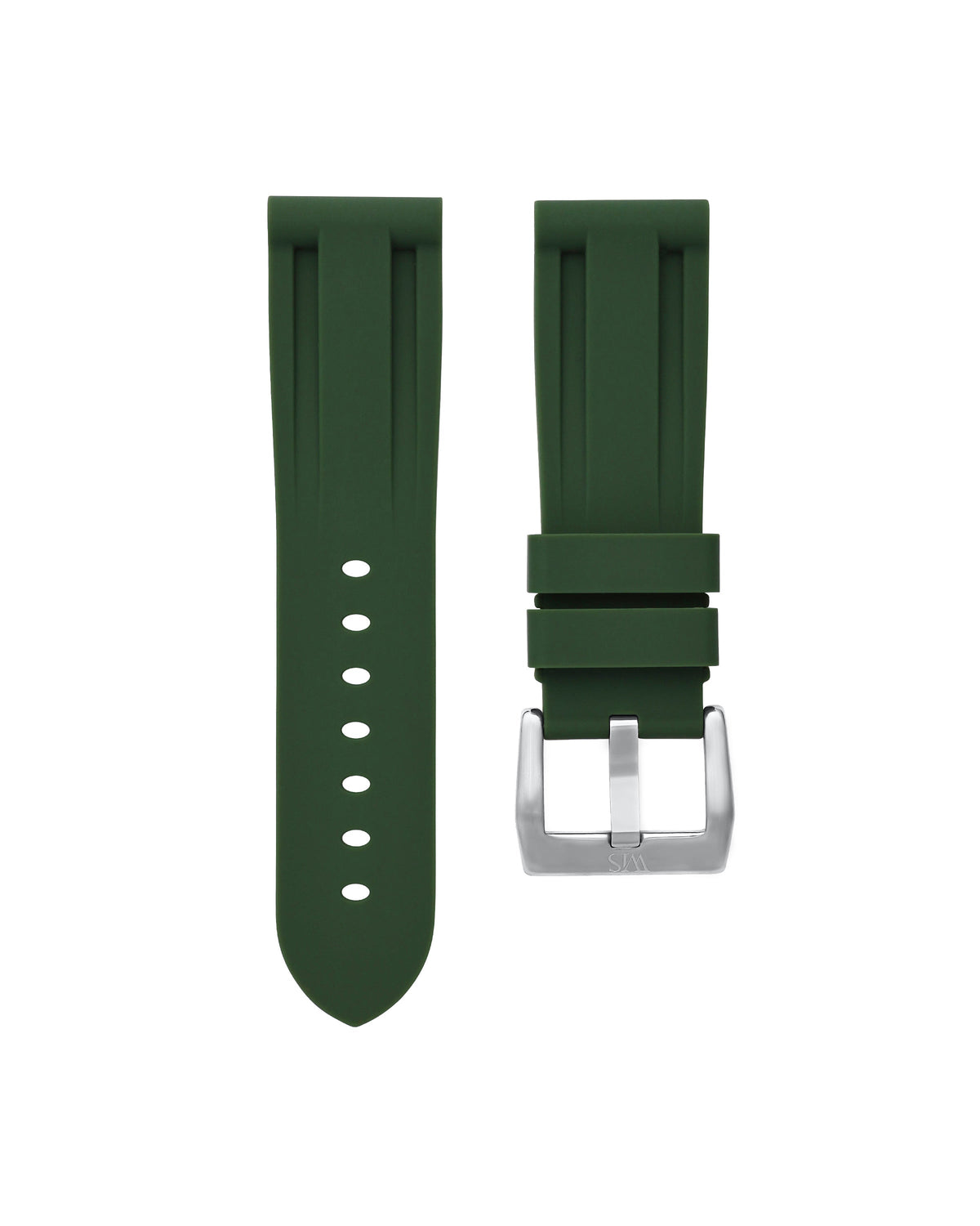 Forest Green Rubber Strap 24mm