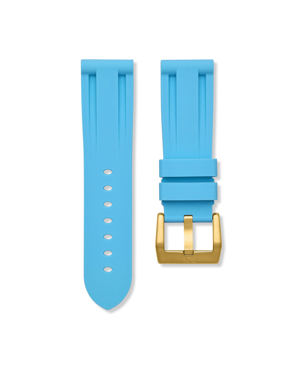 Miami Blue Rubber Strap 24mm