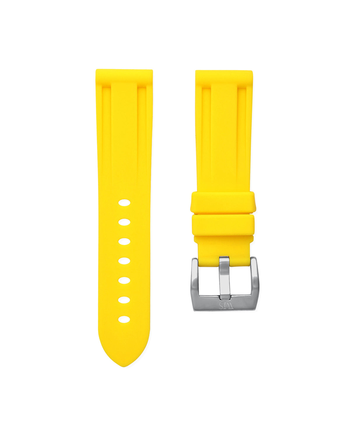 Lemon Yellow Rubber Strap 22mm
