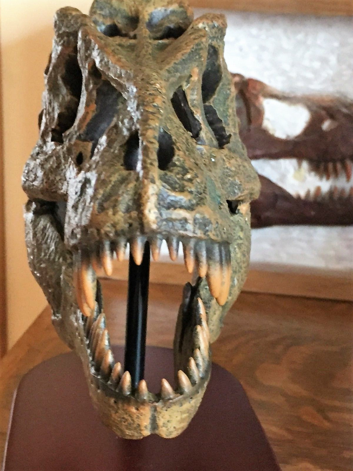 Tyrannosaurus Rex Skull Replica 1/10th Scale Resin Model T-Rex Sculpture
