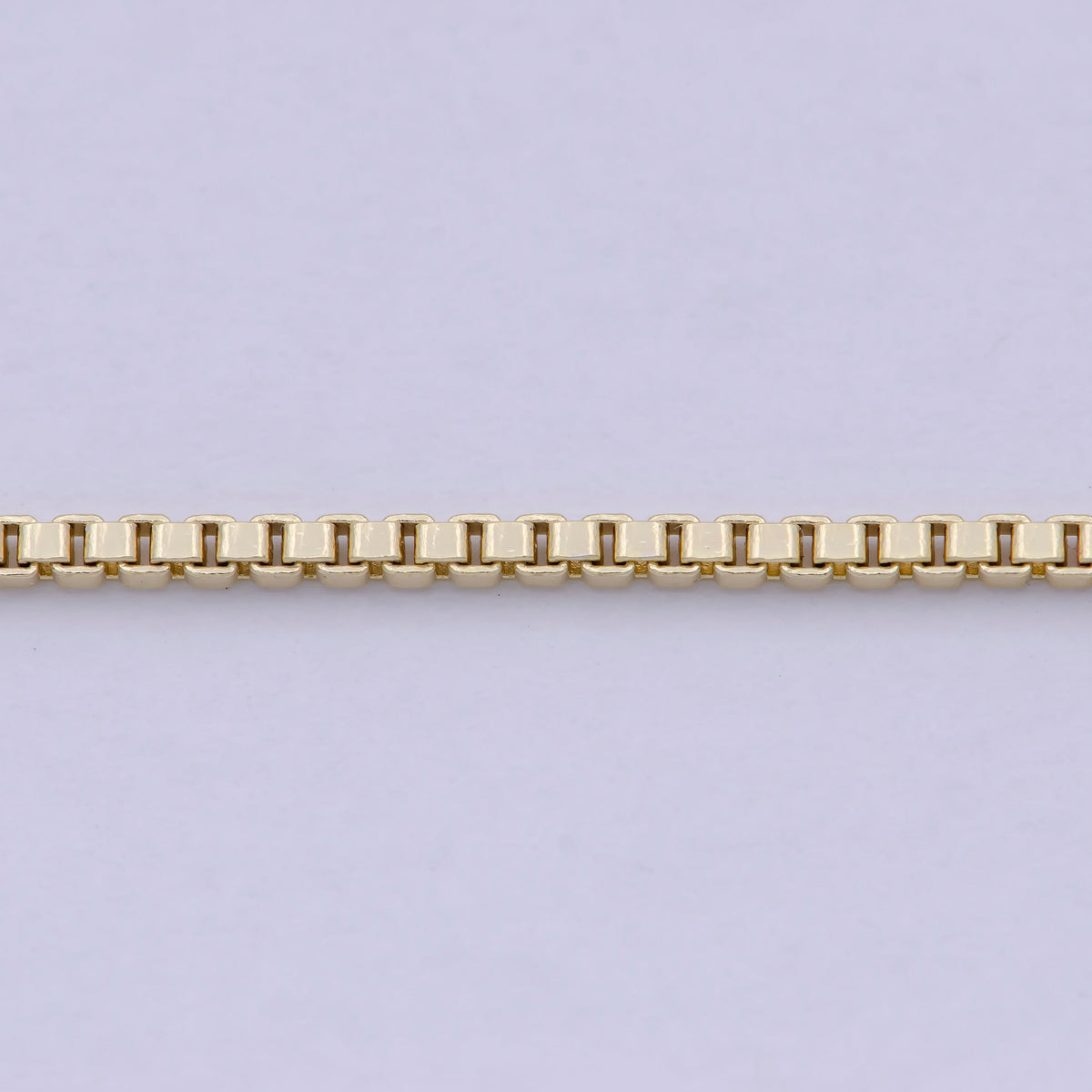 14K Gold Filled Box Chain Necklace 18 Inch Box Chain Necklace, Dainty 1.2mm Box Necklace w/ Lobster Clasp | WA-813 Clearance Pricing