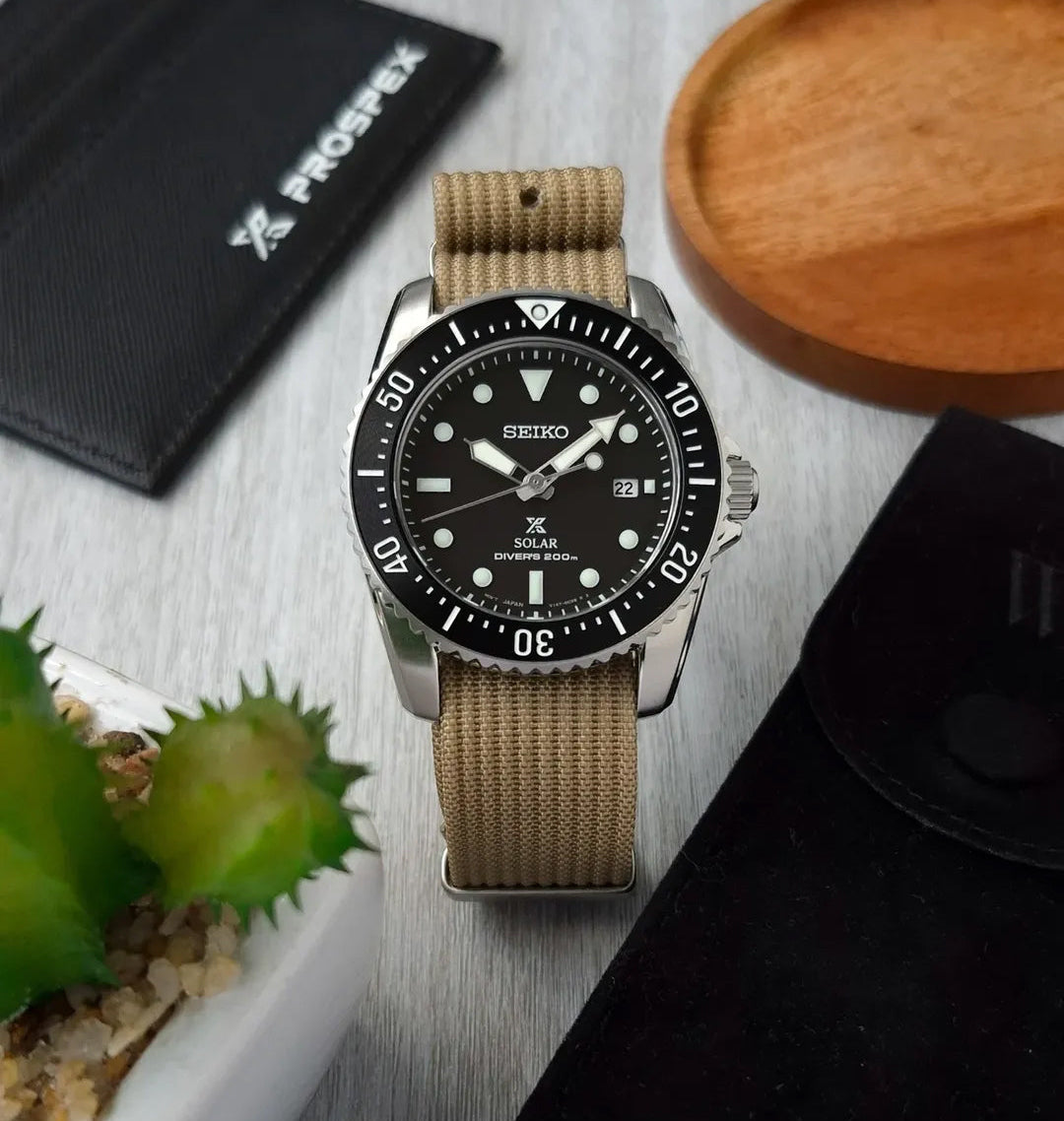 Desert Tan Woven Nylon Strap 18mm