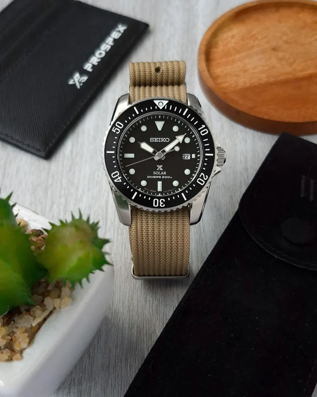 Desert Tan Woven Nylon Strap 20mm
