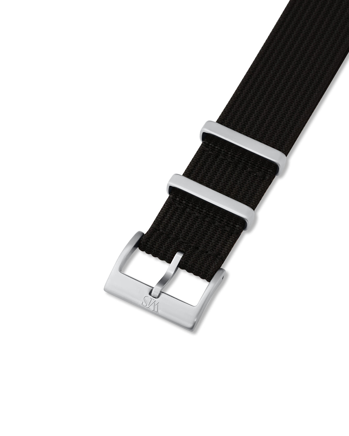 Tuxedo Black Woven Nylon Strap 24mm