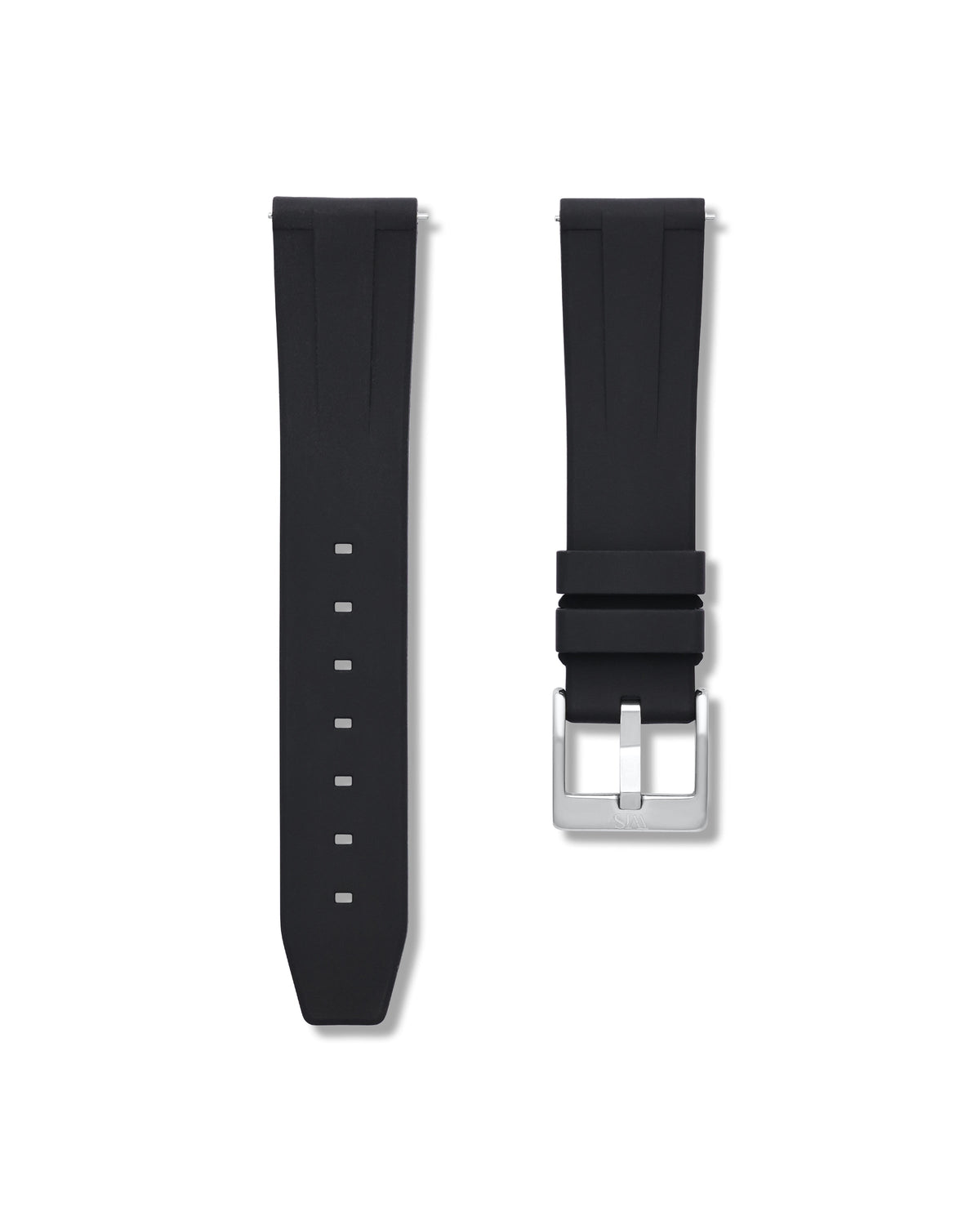 Tuxedo Black Quick Release Rubber Strap 20mm