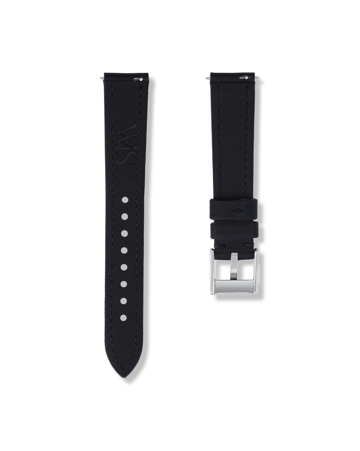 Tuxedo Black Sailcloth Strap 18mm