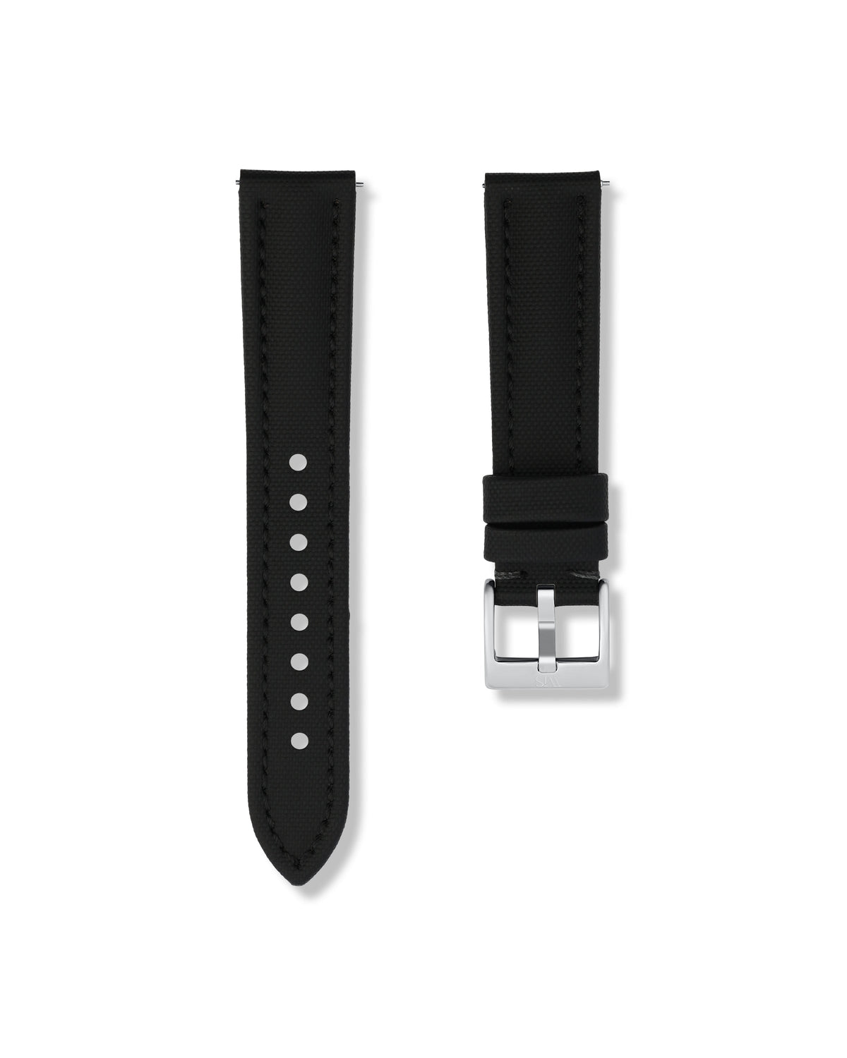 Tuxedo Black Sailcloth Strap 21mm