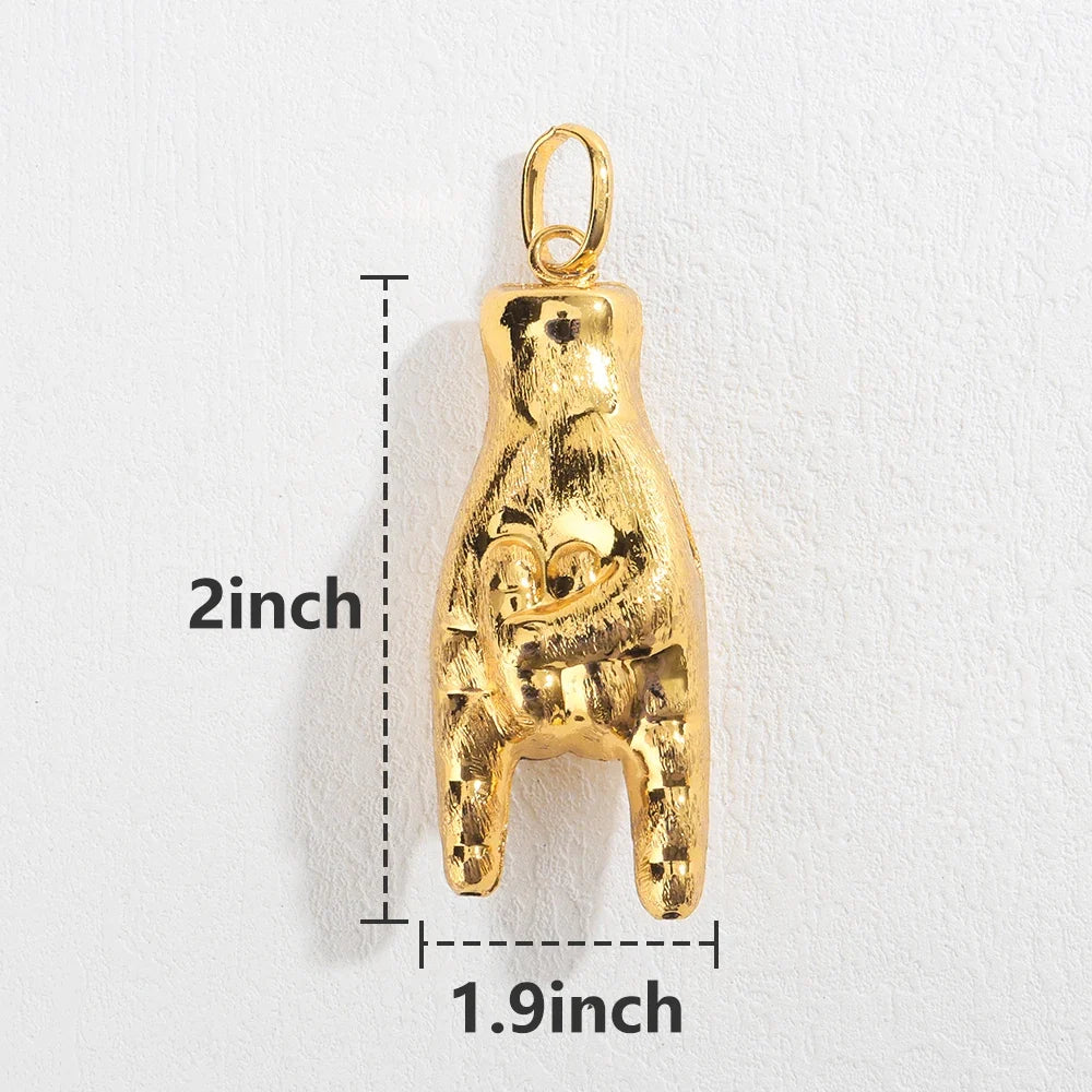 Hot Selling Pendant Africa Map Pendant Necklace Women Men Gold Plated Wholesale Fashion Stackable Jewelry Daily Wear Party Gift