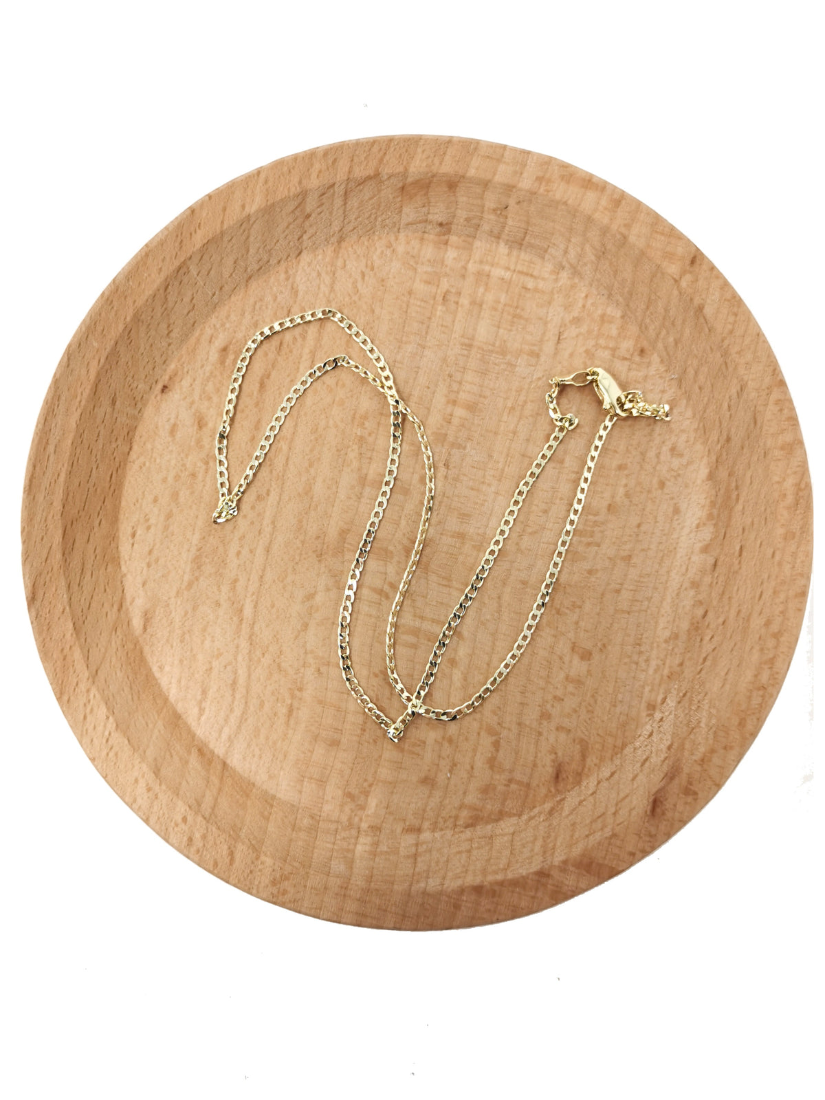 14K Gold Filled 1.8mm Minimalist Curb Chain 17.5 Inch Necklace | WA-01746