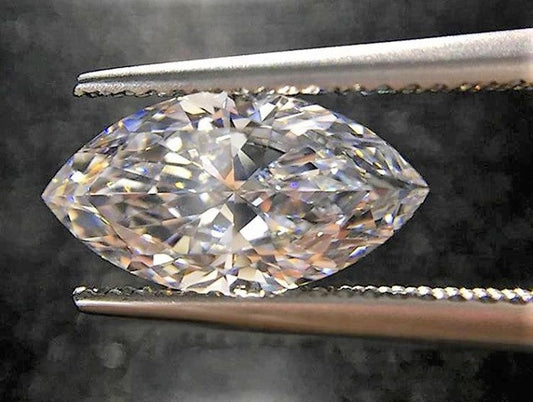 White Diamond Marquise Cut African 4mm x 2.5mm Micro Sized