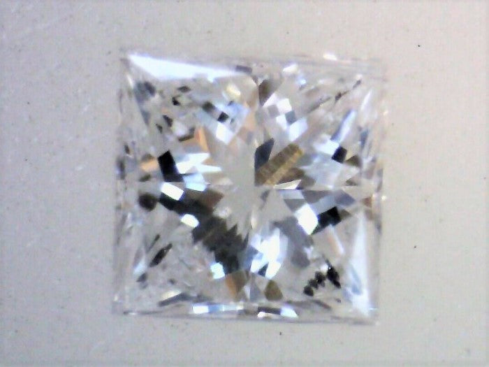 White Diamond Princess Cut African Micro Sized