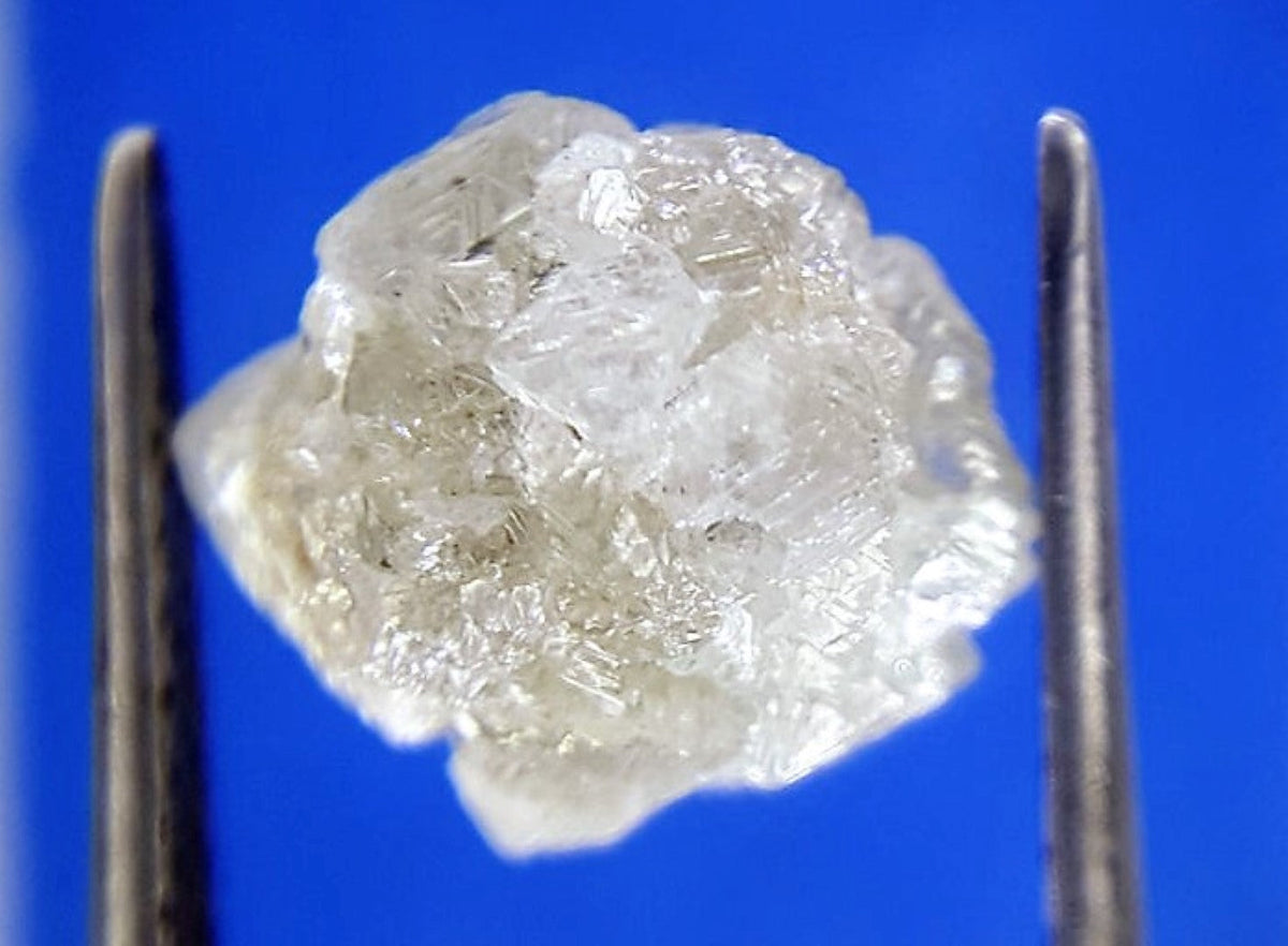 White Diamond Rough Facet Canadian 2 carats 8mm Raw