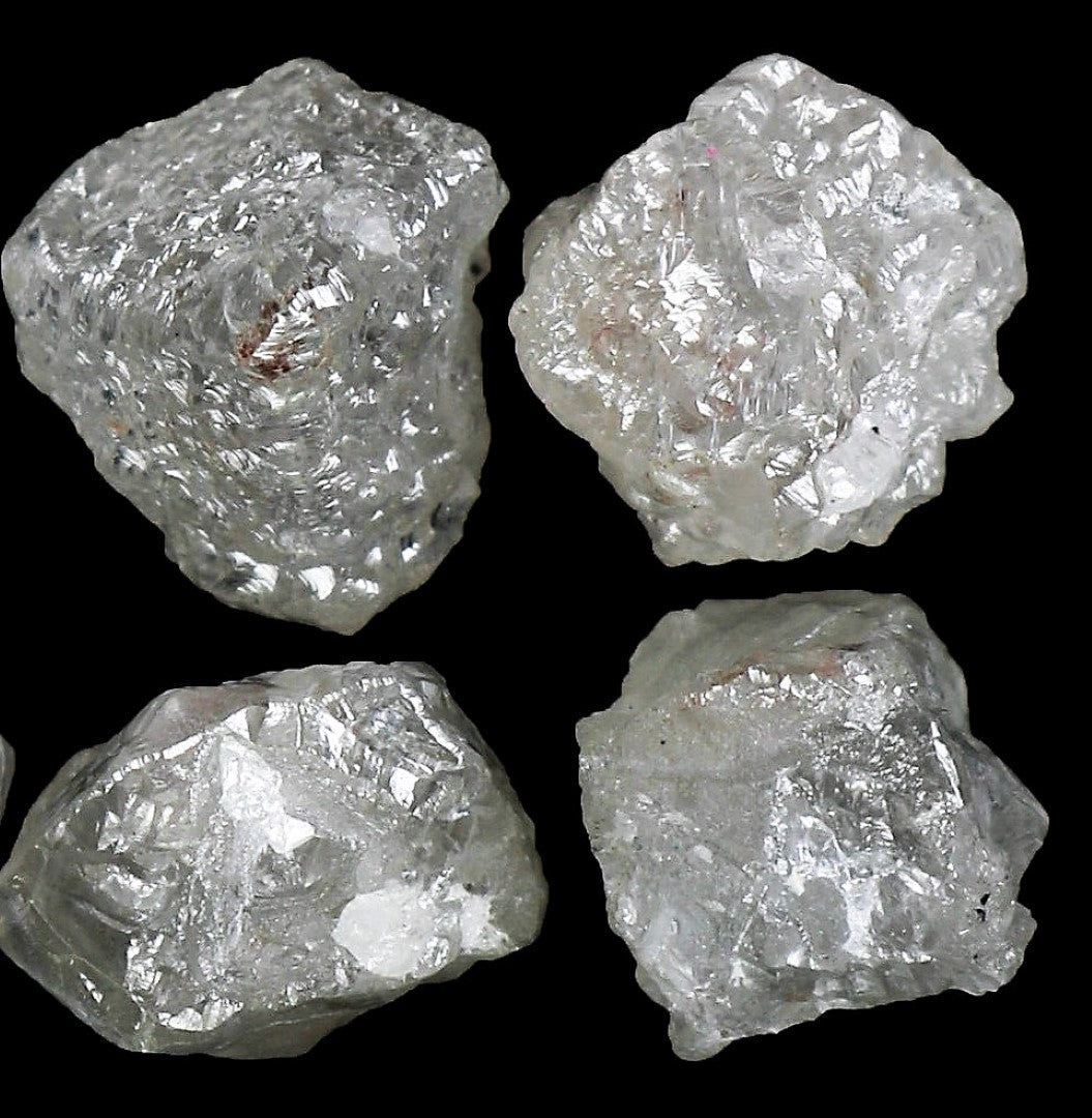 White Diamond Rough Facet Canadian 2 carats 8mm Raw