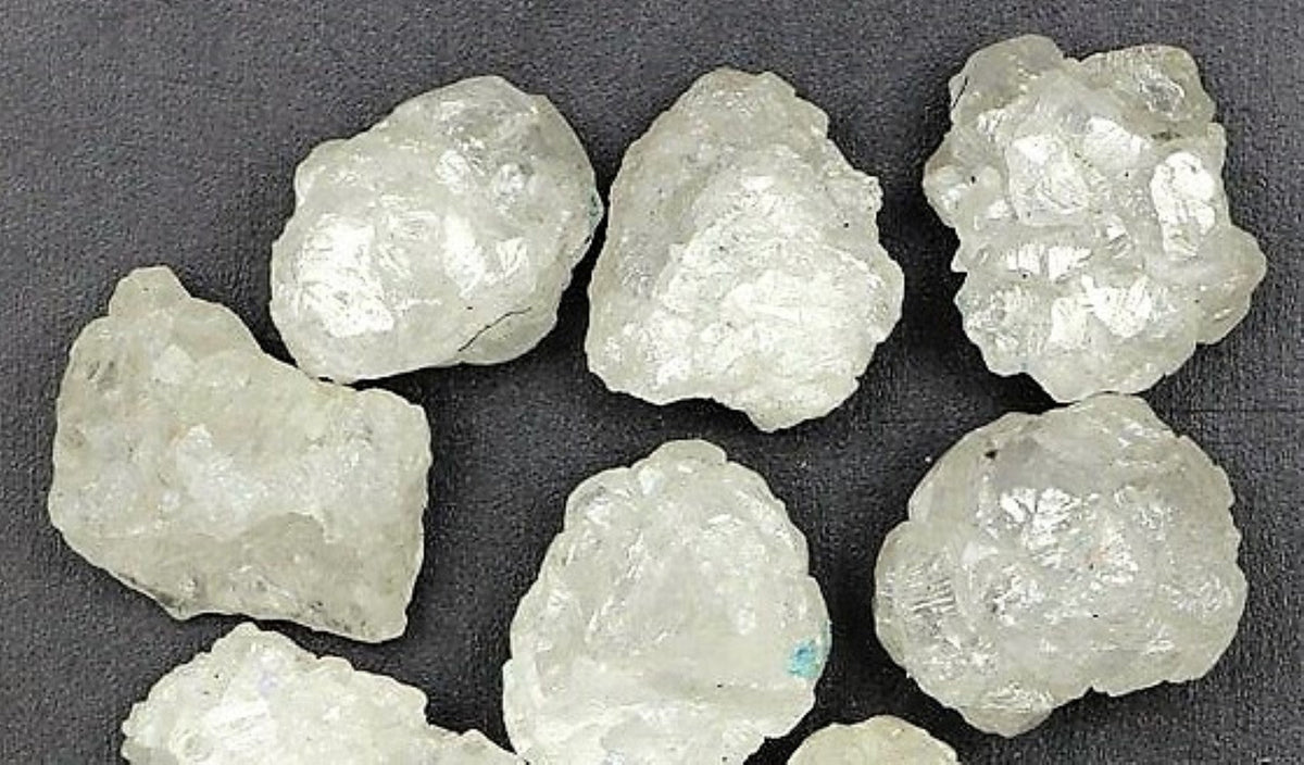 White Diamond Rough Facet Canadian 2 carats 8mm Raw