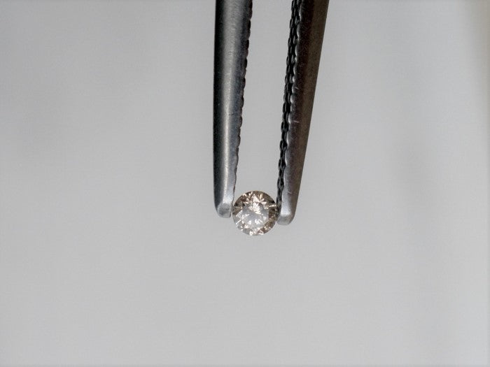 White Diamond Round Cut African 2.5mm Micro Sized