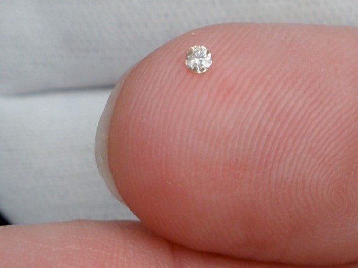 White Diamond Round Cut African 2mm Micro Sized