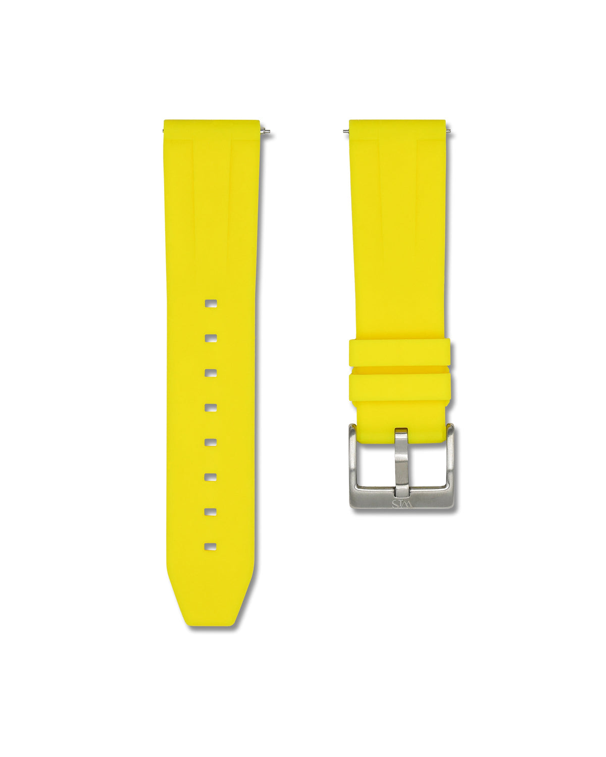 Lemon Yellow Quick Release Rubber Strap 22mm