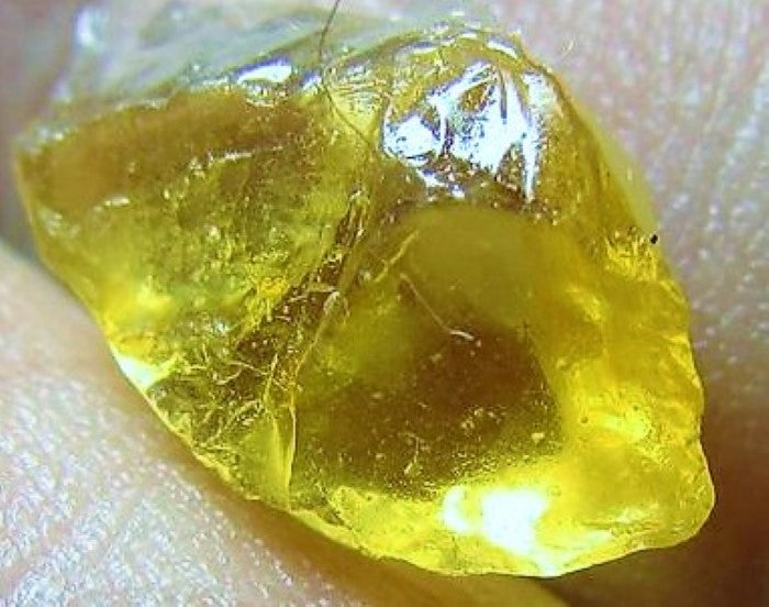 Yellow Garnet Rough Facet Mali 5 ct