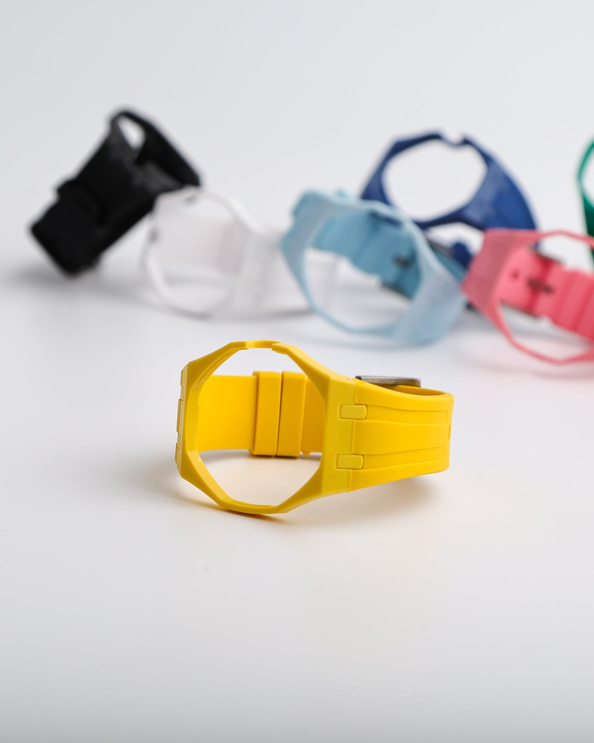 Rubber Strap & Case For AP x Swatch Royal Pop Rubber Strap - Lemon Yellow