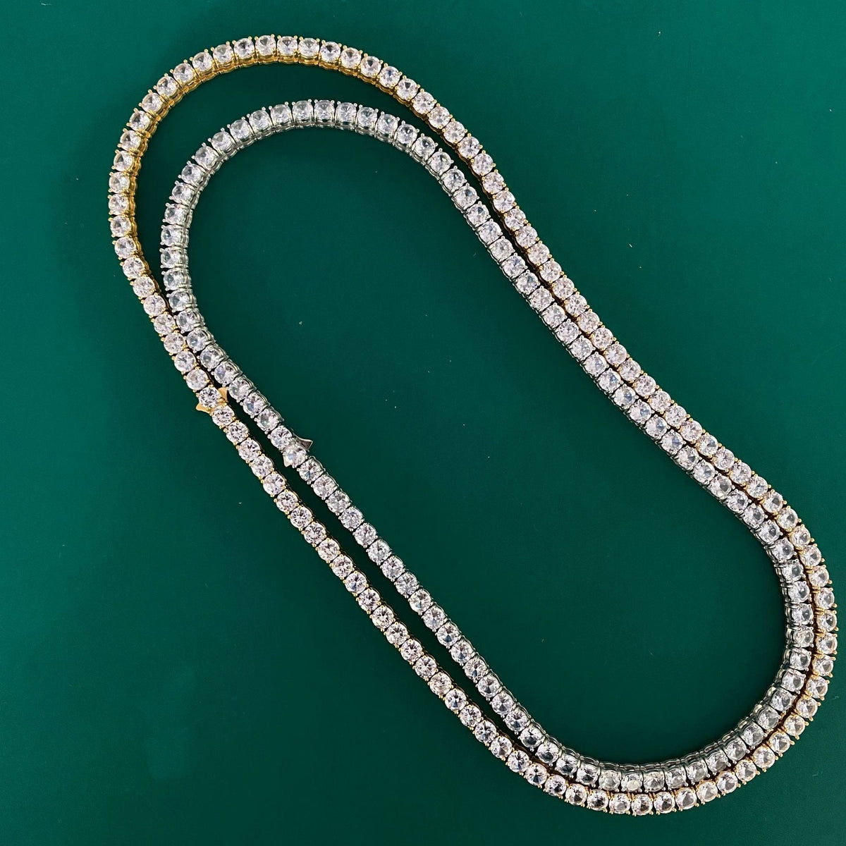 Single-row Diamond Hip-hop Mens Necklace