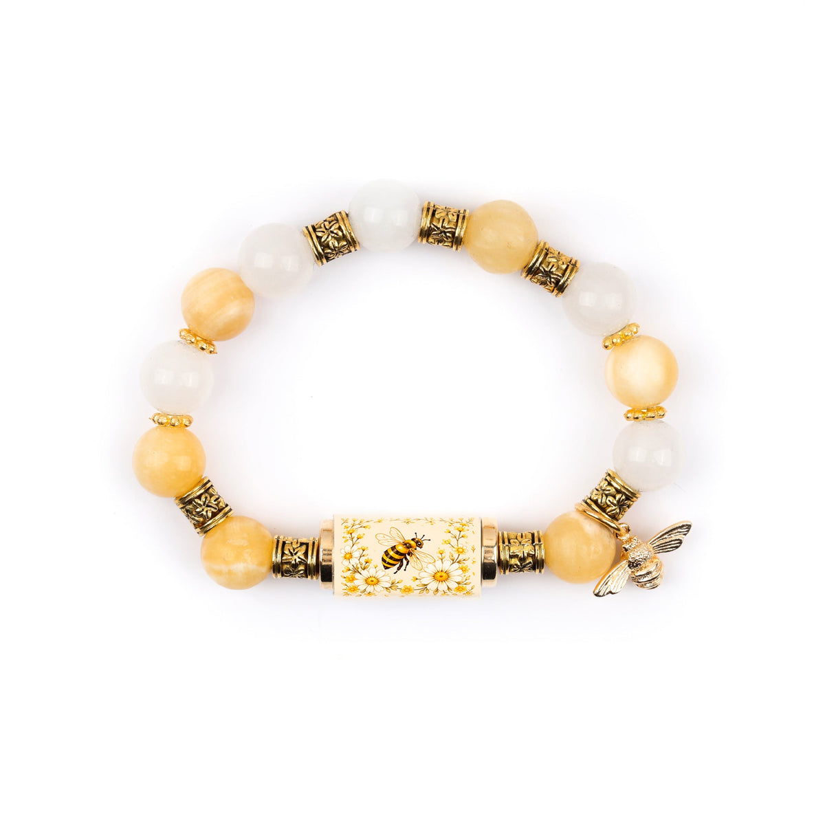 Women Alloy Gold Plated Bracelet With Cross Charm, Elegant White Chalcedony Inlaid Cross Bracelet