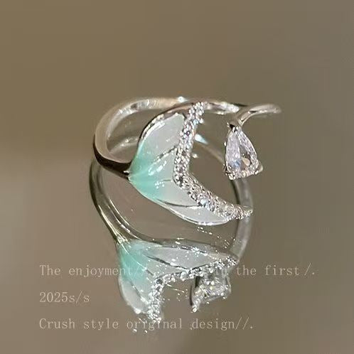 Vintage Enamel Flower Ring With Pearl, Intricate Filigree Gold-Plated Band, Dainty Retro Statement Ring For Women