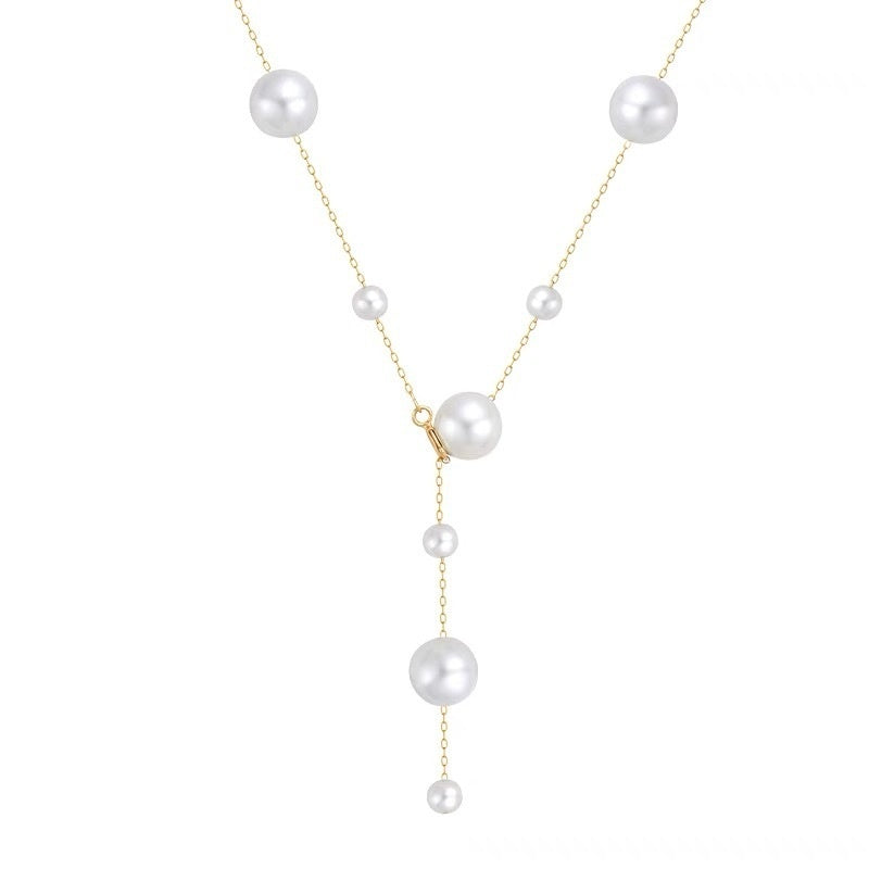 Baby's-breath Pearl Necklace Women's Clavicle Chain