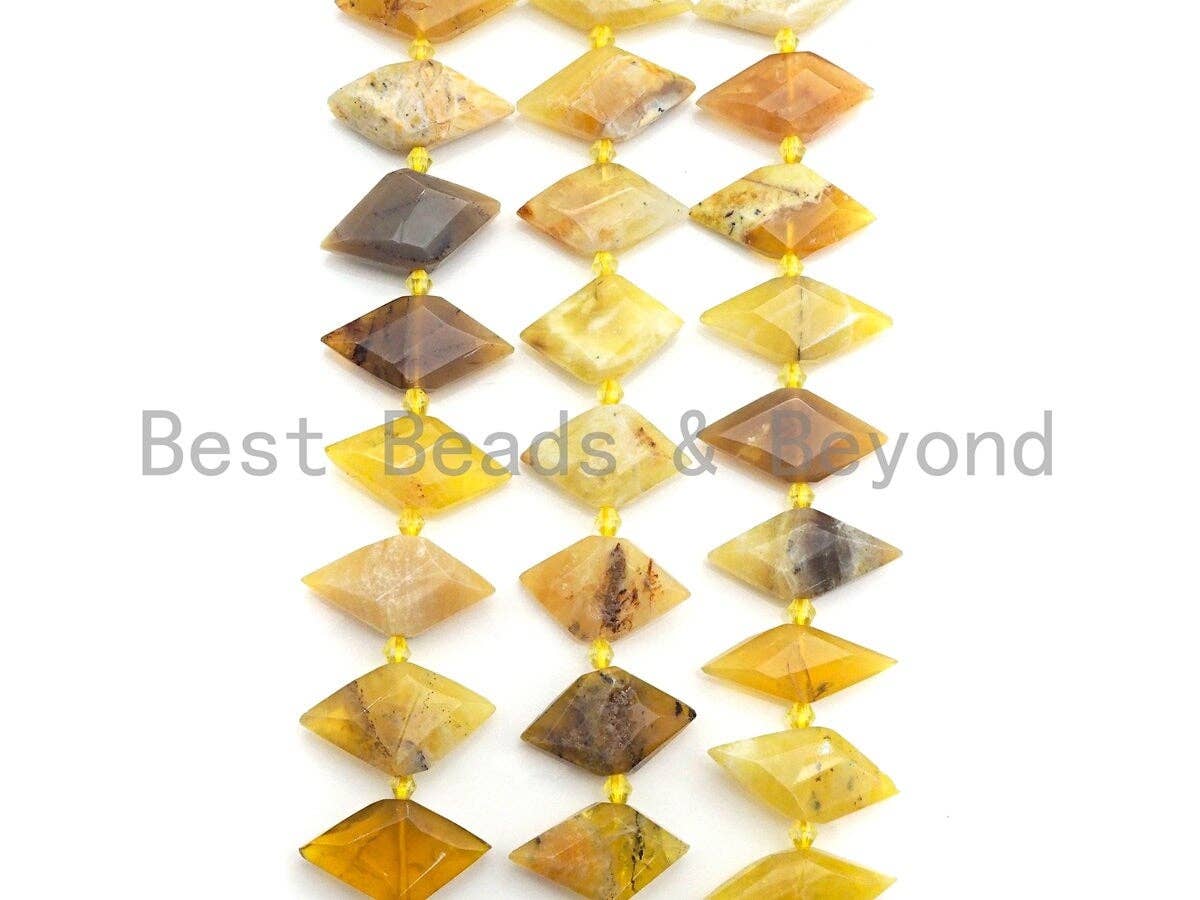 High Quality Natural Yellow Opal Horse Eye Shape Beads, Natural Yellow Opal beads, 16x30mm, sku#U673