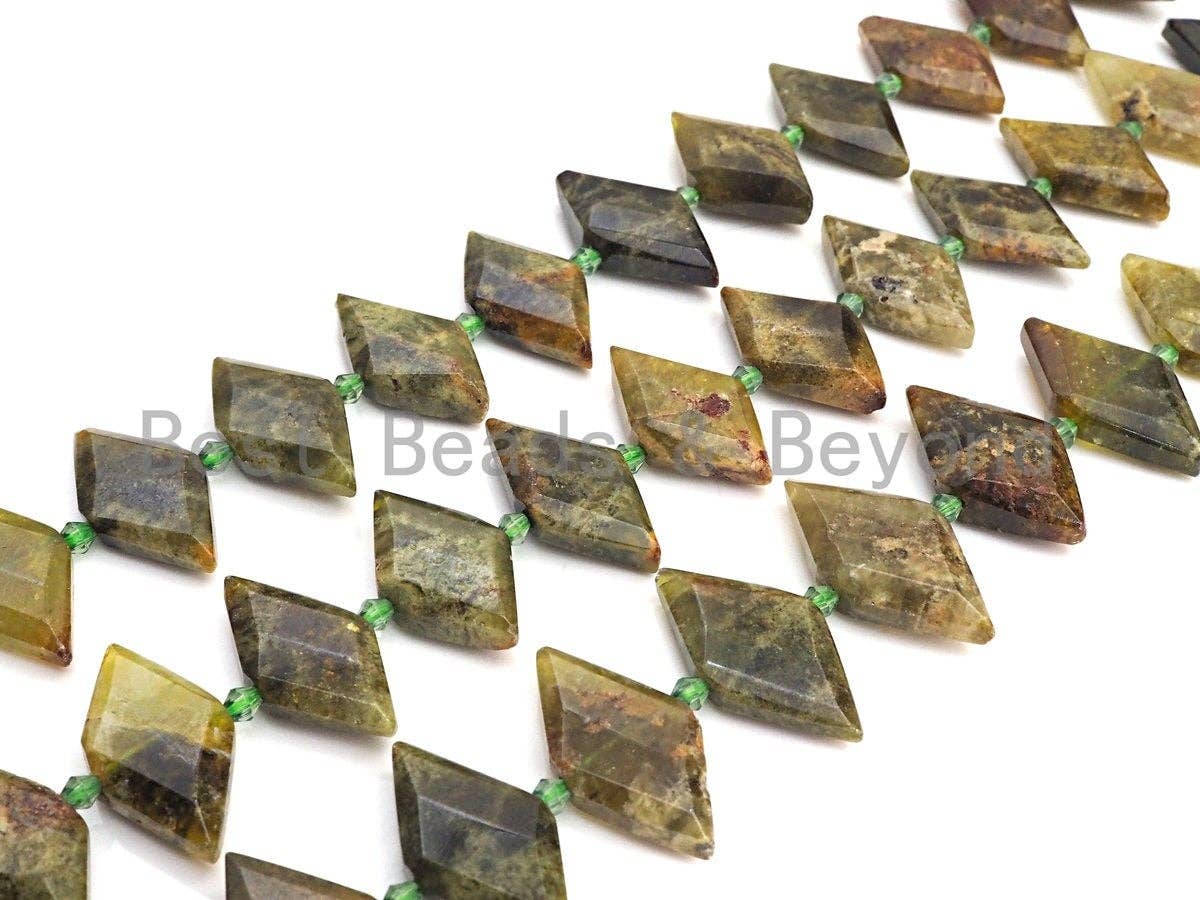 High Quality Natural Green Garnet Horse Eye Shape Beads, Natural Green Garnet beads, 16x30mm, sku#U677