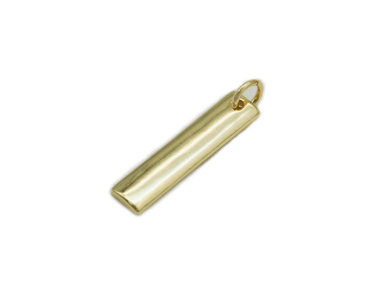Enamel AMOR Word On Long Bar Pendant, Sku#L650