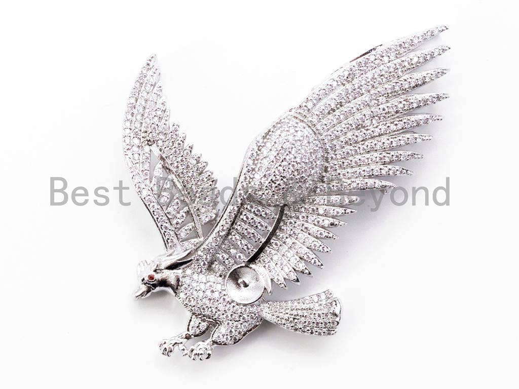 CZ Micro Pave Eagle Pendant, sku#L232