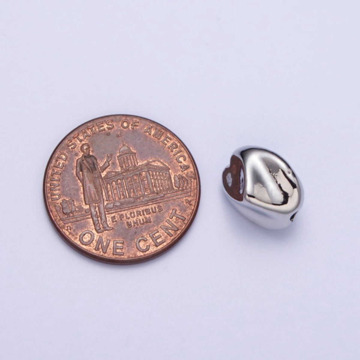 Abstract 10.7mmx9.2mm Gold & Silver Geometric Spacer Bead Supply For Jewelry Bracelet Making | W-928 W-929