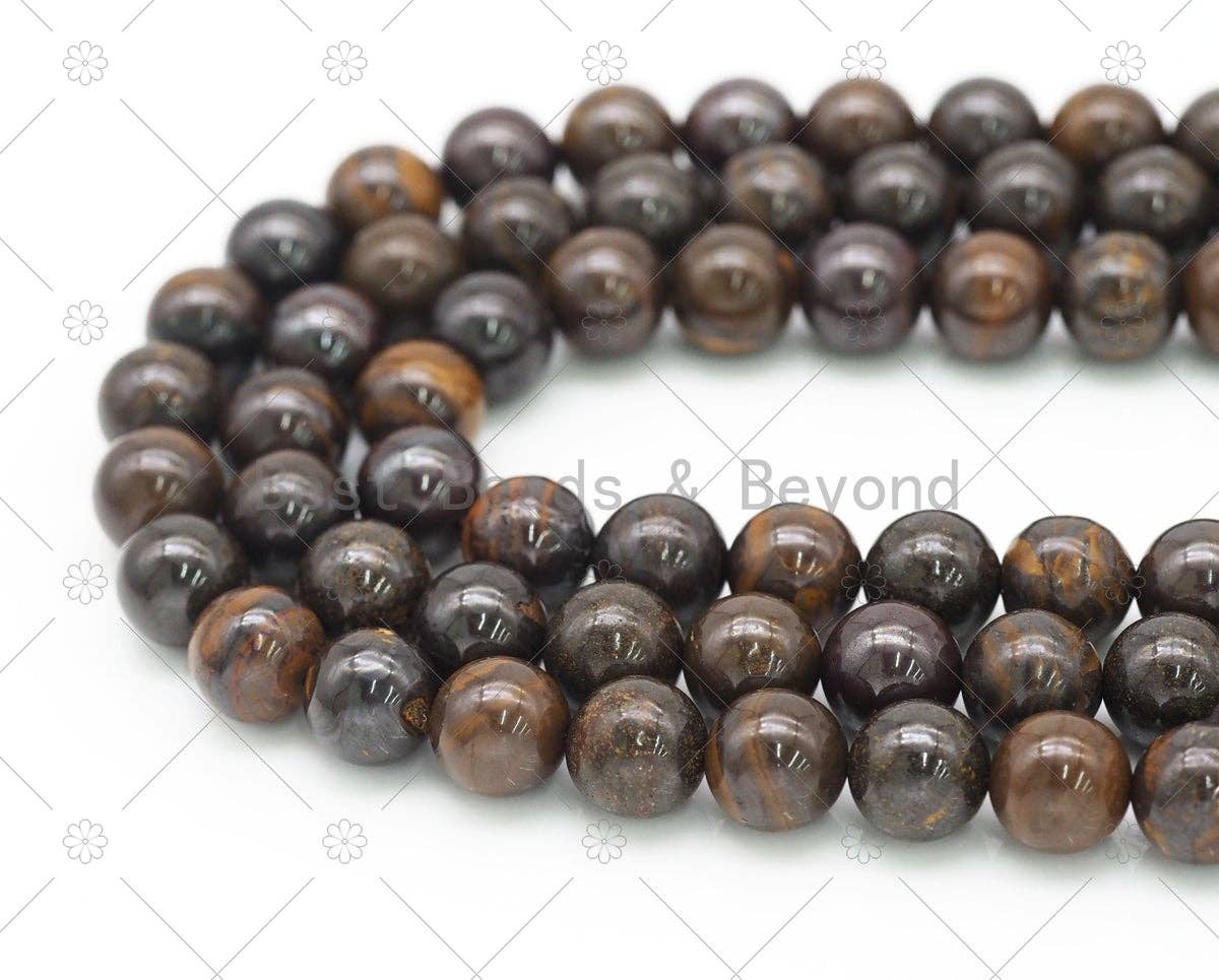 Genuine Iron Opal Round Smooth Beads, Sku#U1190