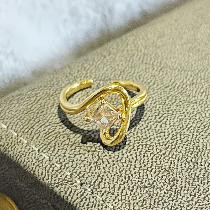 Womens Versatile Trendy Niche Ring