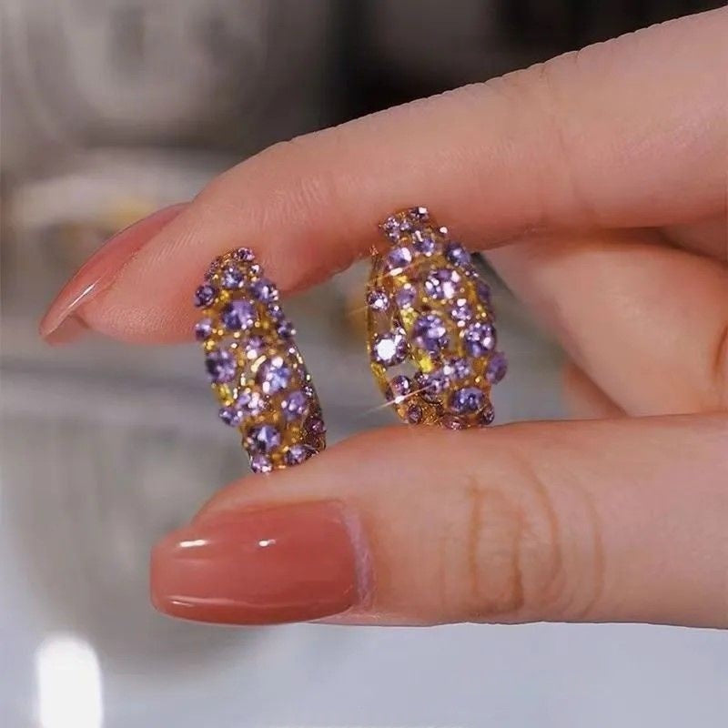 Elegant Zircon Tassel Earrings For Women
