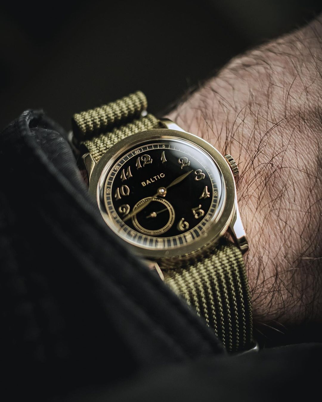 Army Green Woven Nylon Strap 21mm