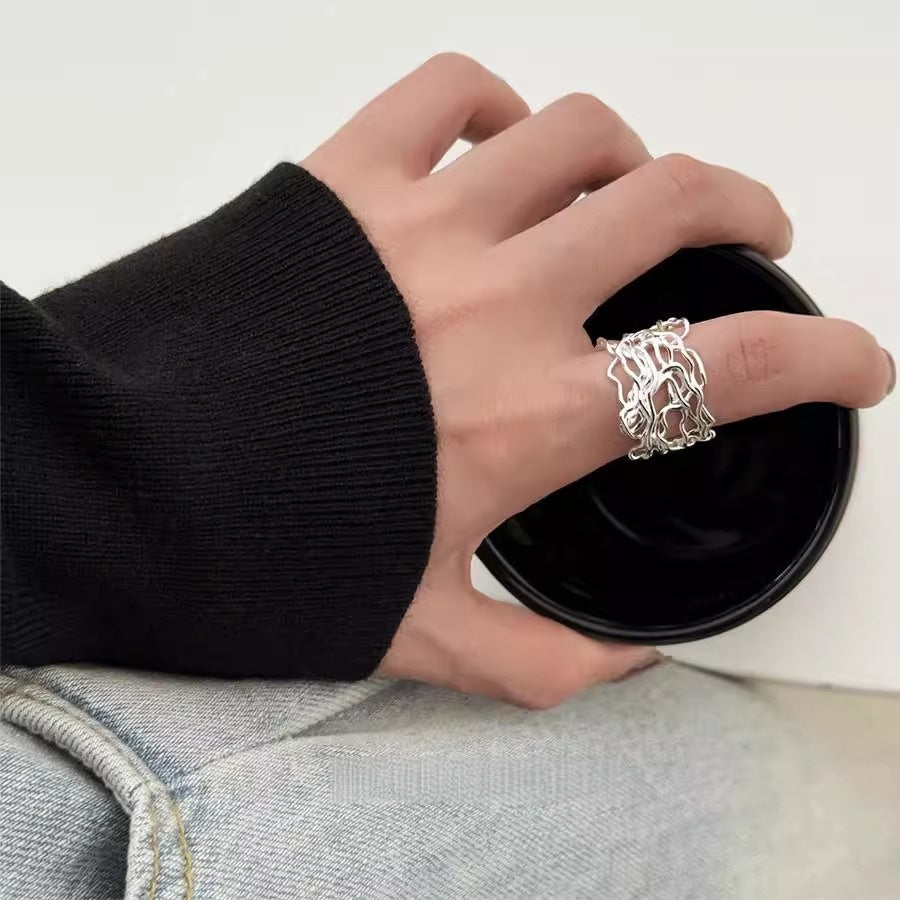 S925 Sterling Silver Women Rings, Minimalist Non-Tarnish Vintage Jewelry