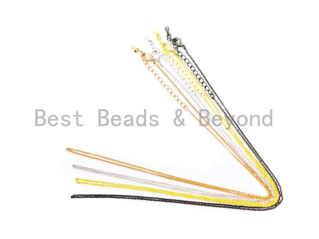 18 Dainty Cable chain Necklace Chain with Loster Claw, sku#Z244