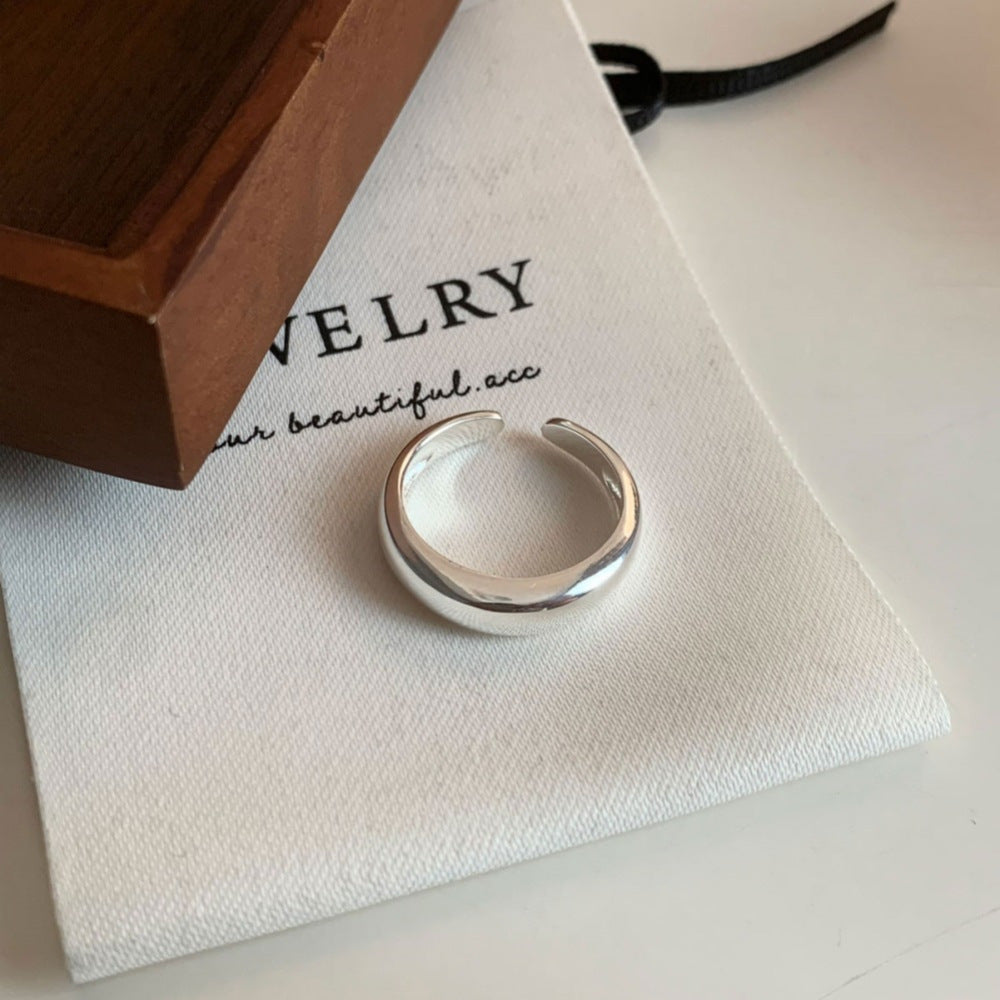 S925 Sterling Silver Women Rings, Minimalist Luxury Vintage Style, Non-Tarnish Unique Design Finger Rings