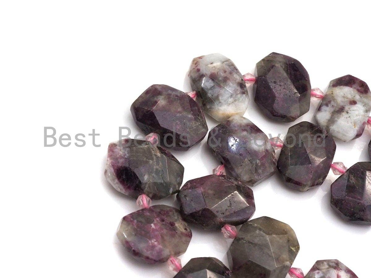 High Quality Natural Tourmaline Rectangle Facted Beads, Natural Tourmaline beads, 16x22mm, sku#U664